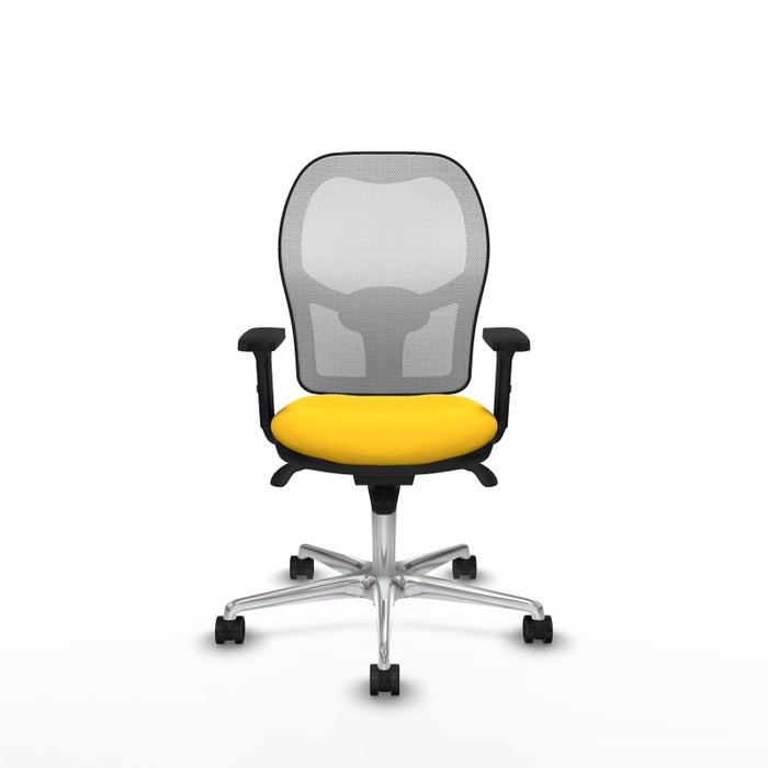 PIQUERAS Y CRESPO Silla de oficina Jorquera Sincro Amarillo y Blanco PIQUERAS Y CRESPO Silla de oficina Jorquera Sincro Amarillo y Blanco