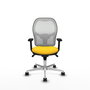 PIQUERAS Y CRESPO Silla de oficina Jorquera Sincro Amarillo y Blanco