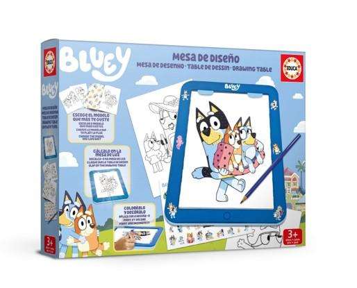Educa Borrás Mesa de Diseño Bluey con Luz