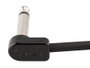 Fender Blockchain Patch Cables 24 AWG ángulo/ángulo (Pack de 3) en negro mate
