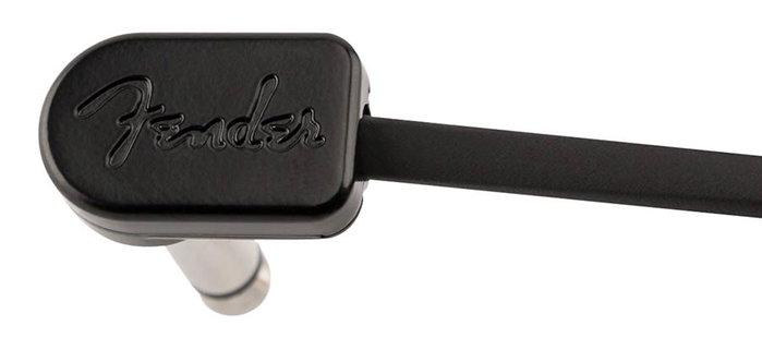 Fender Blockchain Patch Cables 24 AWG ángulo/ángulo (Pack de 3) en negro mate