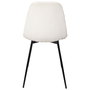 Home Deco Factory Silla Cocooning Beige Madera Contrachapada Hierro Poliéster Acanalado 54x45x85 cm