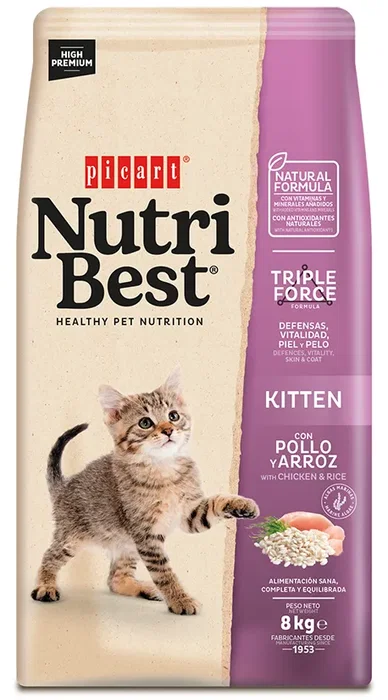 Picart Nutribest Kitten Pienso para Gatitos 8 kg Picart Nutribest Kitten Pienso para Gatitos 8 kg