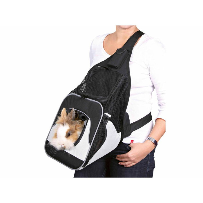 Mochila para Mascotas Trixie Savina Negro Gris 30 × 33 × 26 CM Mochila para Mascotas Trixie Savina Negro Gris 30 × 33 × 26 CM