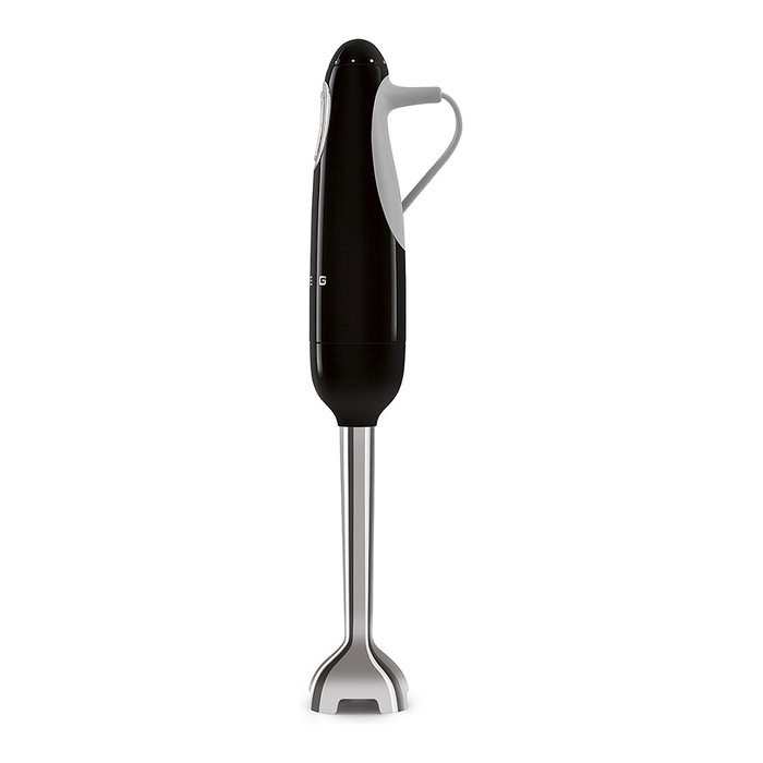 Smeg HBF03BLEU Batidora de Inmersión 700 W 1.4 L Negro - Con Turbo, Picadora y Accesorios Apta Lavavajillas - Cable 1.5 m