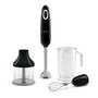 Smeg HBF03BLEU Batidora de Inmersión 700 W 1.4 L Negro - Con Turbo, Picadora y Accesorios Apta Lavavajillas - Cable 1.5 m