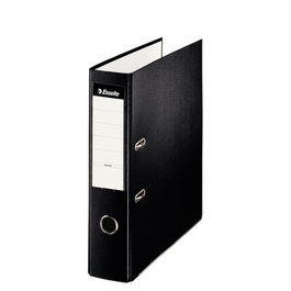 Esselte Archivador Palanca A4 Lomo Ancho con Interior Forrado en Papel Rado y Cantoneras Negro