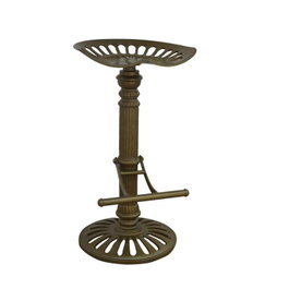 DKD Home Decor Taburete de Metal Dorado 44x33x82 cm