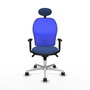 PIQUERAS Y CRESPO Silla de oficina Jorquera Azul Marino y Azul