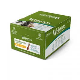 Whimzees Caja 75 Piezas Snack Dental para Perros Toothbrush Tamaño M (12-18 kg) - Golosina Natural para Higiene Oral