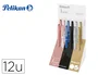 Pelikan Jazz Noble Elegance Bolígrafo de Metal Surtido con Expositor de 12 Unidades