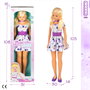 María Casual Muñeca grande con vestido de 105 cm