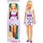 María Casual Muñeca grande con vestido de 105 cm