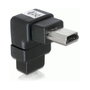 DeLOCK Adaptador USB-B mini de 5 pines con diseño angulado de 90°
