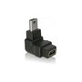 DELOCK Adaptador USB-B mini 5pin Macho/Hembra 90 Grados Negro