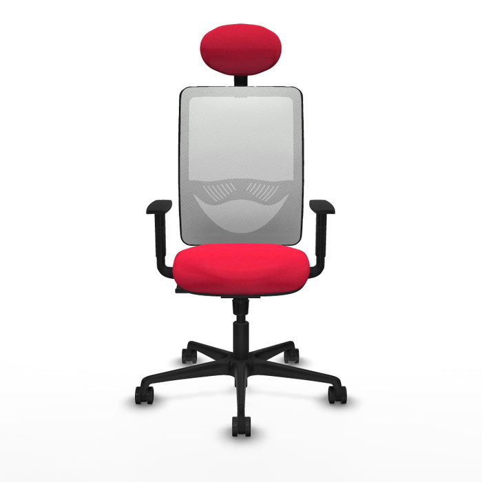 PIQUERAS Y CRESPO Silla de oficina Zulema con mecanismo Sincro, Rojo y Blanco PIQUERAS Y CRESPO Silla de oficina Zulema con mecanismo Sincro, Rojo y Blanco