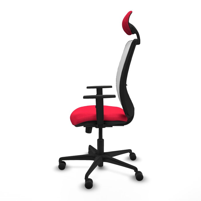 PIQUERAS Y CRESPO Silla de oficina Zulema con mecanismo Sincro, Rojo y Blanco PIQUERAS Y CRESPO Silla de oficina Zulema con mecanismo Sincro, Rojo y Blanco