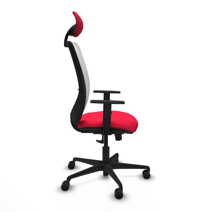PIQUERAS Y CRESPO Silla de oficina Zulema con mecanismo Sincro, Rojo y Blanco PIQUERAS Y CRESPO Silla de oficina Zulema con mecanismo Sincro, Rojo y Blanco