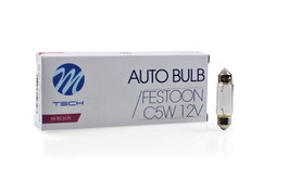 M-Tech Lámpara C5W SV8.5-8 12V 5W H1 11x36mm Halógena (10 Unidades)