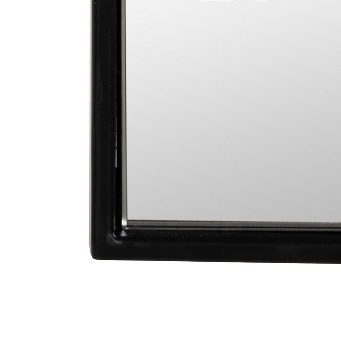 Espejo Negro Metal-Cristal Decoración 45 X 1,50 X 155 cm