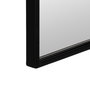 Espejo Negro Metal-Cristal Decoración 45 X 1,50 X 155 cm