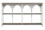 DKD Home Decor Estanteria Neoclasico Blanco Natural Metal 159 x 36.5 x 91 cm 2 Estantes