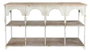 DKD Home Decor Estanteria Neoclasico Blanco Natural Metal 159 x 36.5 x 91 cm 2 Estantes