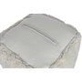 DKD Home Decor Reposapiés Lana Algodón 45x45x45 Relieve Crudo