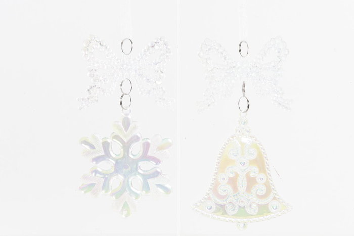 DKD Home Decor Decoración Colgante Acrílico Multicolor Iridiscente