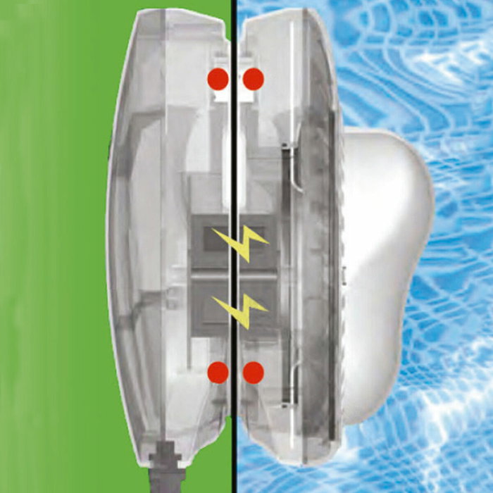 Intex Punto de Piscina LED Magnético Gris