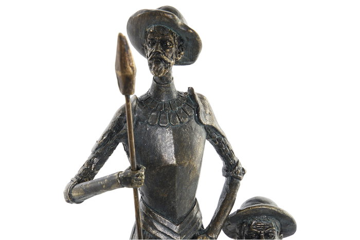 DKD Home Decor Figura de Quijote Cobrizo de Resina