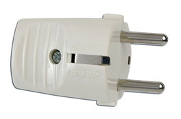 Simon Clavija Schuko 2p+t 16A 250V salida recta blanca
