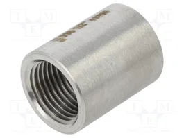 GEBO Conector de articulación G316 hembra-hembra larga y redonda