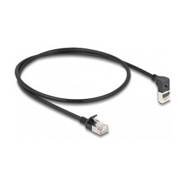 DeLOCK Cable de red RJ45 Cat.6A S/FTP Slim 0,5 m Negro