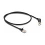 DeLOCK Cable de red RJ45 Cat.6A S/FTP Slim 0,5 m negro