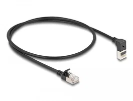 DeLOCK Cable de red RJ45 Cat.6A S/FTP Slim 0,5 m negro