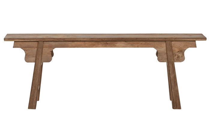DKD Home Decor Descalzadora de Teca Reciclada 140x18x50 Natural