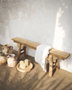 DKD Home Decor Descalzadora de Teca Reciclada 140x18x50 Natural