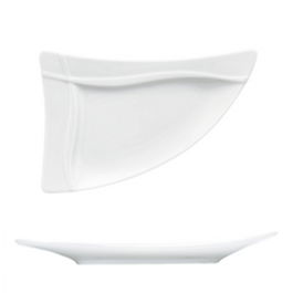 BAUSCHER Plato Triangular Pleasure para Vajilla - Formato 21 cm / 20 cm x 13 cm, No apto lavavajillas, Colección por Elke Parz y Jegla (Set de 12)