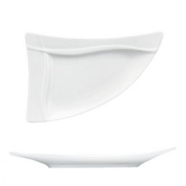 Bauscher Plato Triangular de Porcelana Pleasure para Vajilla, 21 cm (Set de 12)