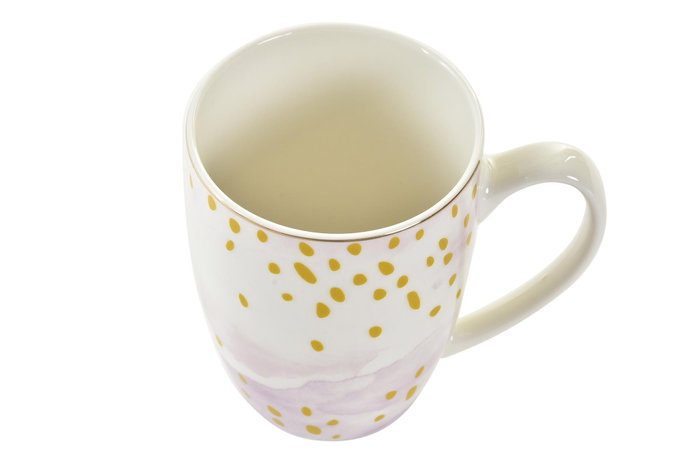 DKD Home Decor Mug Porcelana Rosa Verde Menta Blanco 380ml Apto Microondas Lavavajillas 8.5 x 9.5 x 12 cm (12 Unidades) DKD Home Decor Mug Porcelana Rosa Verde Menta Blanco 380ml Apto Microondas Lavavajillas 8.5 x 9.5 x 12 cm (12 Unidades)