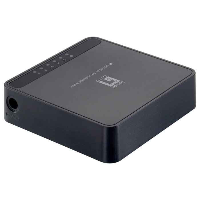 Level One GEU-0522 Switch Gigabit de 5 Puertos Negro
