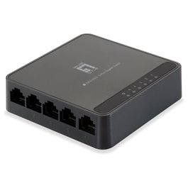 Level One GEU-0522 Switch Gigabit de 5 Puertos Negro