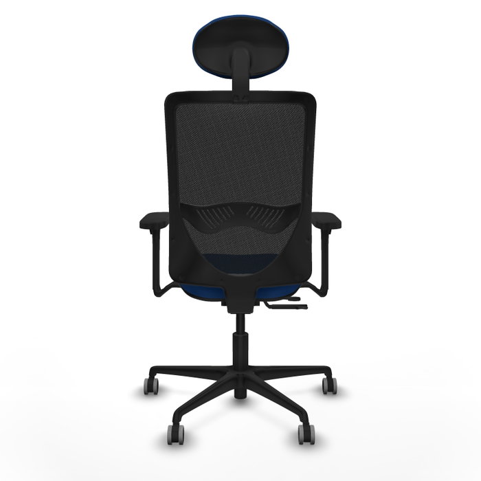 PIQUERAS Y CRESPO Silla de oficina Zulema con mecanismo Sincro/Traslack, Azul y Negro