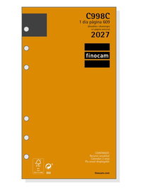 FINOCAM Recambio de Agenda Anual 2027 Catalán 94x171 mm