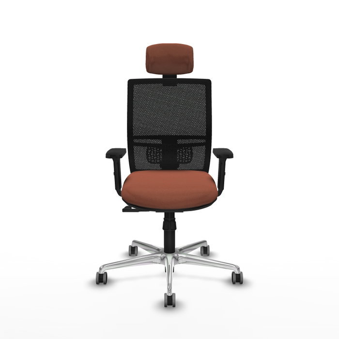 PIQUERAS Y CRESPO Silla de oficina Yunquera con mecanismo Sincro, Marrón y Negro PIQUERAS Y CRESPO Silla de oficina Yunquera con mecanismo Sincro, Marrón y Negro