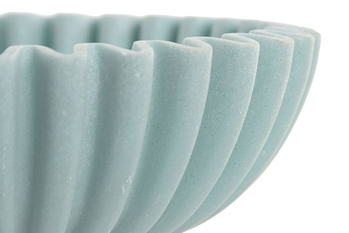 DKD Home Decor Set de 2 Centros de Mesa de Resina Azul Marino y Turquesa