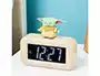 Wondee Despertador Digital con Lámpara Grogu de Mandalorian, Alarma con Luz Nocturna y Figurita para Habitación de Jugadores, 16 cm Altura