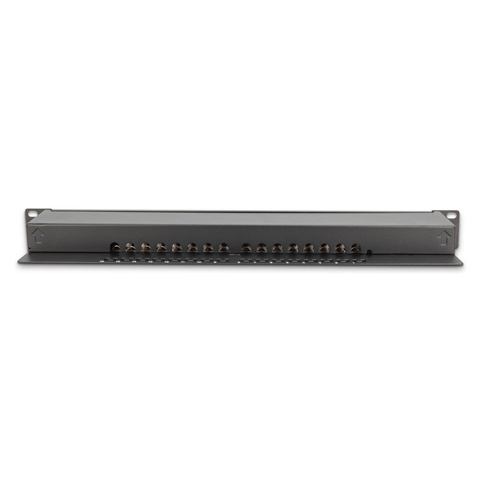 DIGITUS Patchpanel 1HE 16-Port Cat6 IEEE 802.3af IEEE 802.3at RJ-45 Oro 26/22 30 N Montaje en Bastidor Negro DIGITUS Patchpanel 1HE 16-Port Cat6 IEEE 802.3af IEEE 802.3at RJ-45 Oro 26/22 30 N Montaje en Bastidor Negro