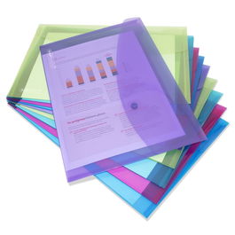 Dosier Sobre Rapesco Eco Pp Translucido Broche A4+ Surtido Pack De 10